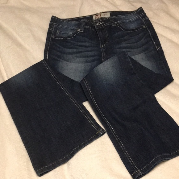 lei sophia hipster flare jeans size 11